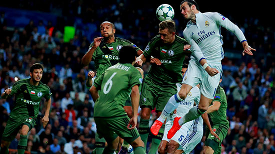 Real Madrid Menang 5 – 1 Atas Legia Warsaw Di Santiago Bernabeu
